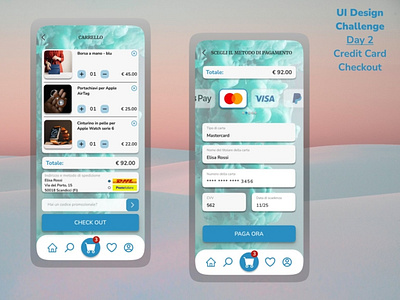 Daily UI Challenge - 002: Credit Card Checkout app figma graphic design ui ui design