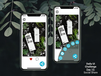 Daily UI - 010: Social Share app design figma graphic design ui ui design