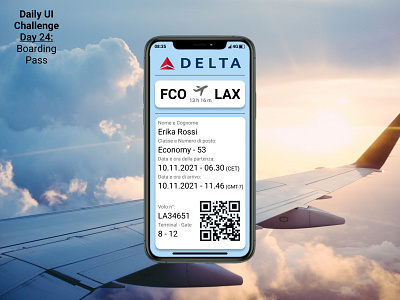 Daily UI - 024: Boarding Pass