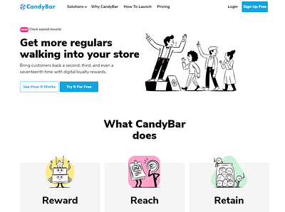 Candybar app design website