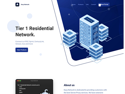 Kaxy Network React App app design website