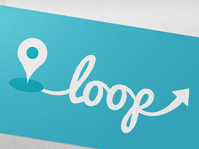 Loop branding location logo pin travel