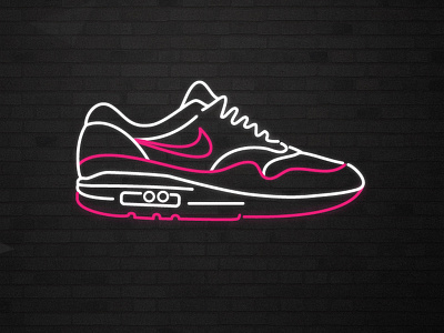 Air Max Day illustration neon nike shoe sneaker trainer