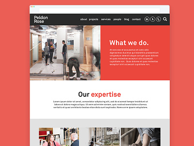 Peldon Rose website branding browser design interior new responsive website