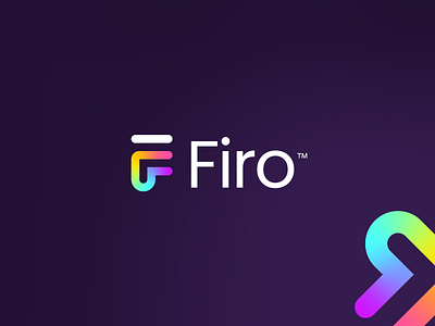 Firo - Fintech brand identity branding crypto logo cryptocurrency f f letter f logo fintech gradient graphic design logo logo design startup logo symbol tech logo