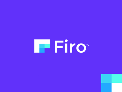 Firo cryptocurrency app app logo blockchain branding corporate crypto crypto logo cryptocurrency f f letter f logo fintech gradient logo logo design logo redesign modern tech logo token