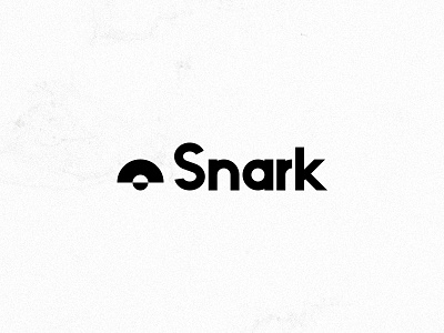 SnarkFactory Logo black circle geometric logo monster