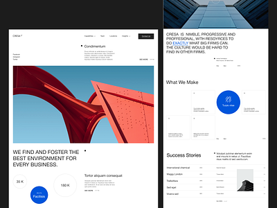 CRESA | DESIGN CONCEPT branding concept design figma graphic design logo marketing agency minimalism redesign ui ux uxui web design