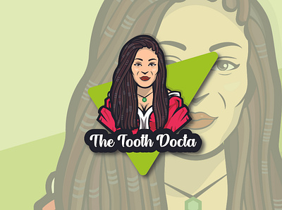 THE TOOTH DOCTA graphic design logo