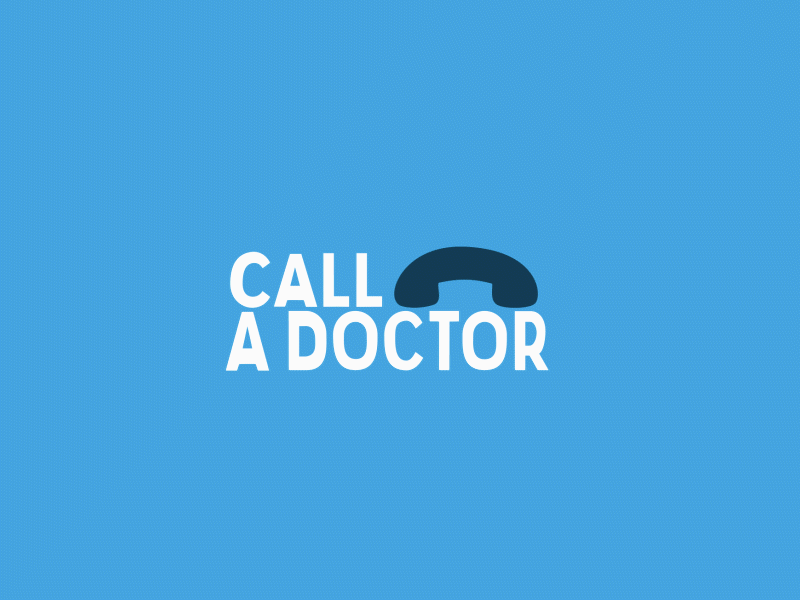 CALL A DOCTOR animation call doctor logo motion graphics
