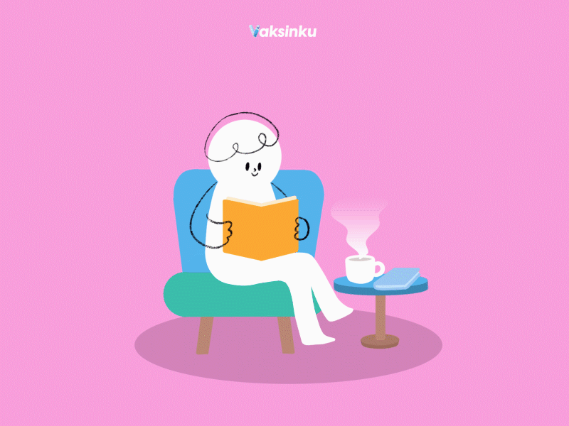 READING A BOOK animated character animation book character animation chill coffee design illustration motion character motion graphics reading reading a book smoke