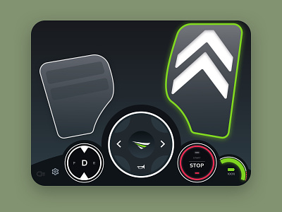 Remote Control Car Driving iPad App app car controller driving ios mobile pedals remote remote control ui