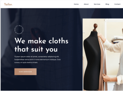 Tailor website