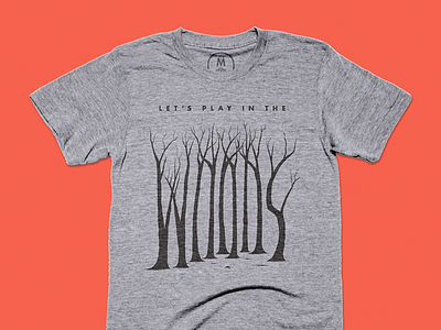 Let's Play in the Woods cottonbureau debut illustration play t shirt tee trees woods