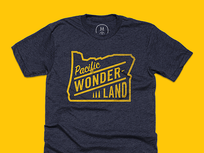 Pacific Wonderland bureau cotton northwest oregon pacific screenprinted t shirt tee wonderland
