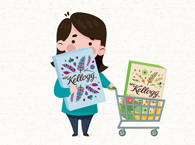 Kellogg branding graphics iconography illustration illustrations packaging vector