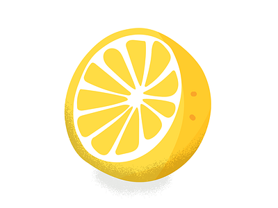 Food Illustrations fruit graphics illustrations lemon yellow