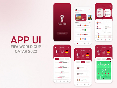 App Ui Fifa World Cup Qatar 2022 2022 adobxd app cup design fifa figma football qatar ui ui app football uiux world