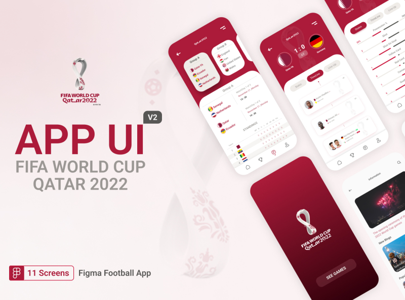 App UI Fifa World Cup Qatar 2022 V2 by mehrdad ghadermarzi on Dribbble