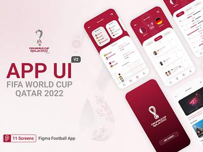App UI Fifa World Cup Qatar 2022 - V2 2022 android app figma football graphic design ios qatar 2022 ui ui design uiux