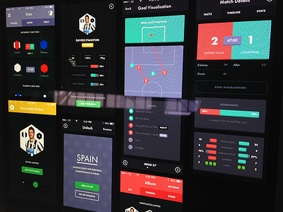 iPhone Football App First Draft buttons chart data football graph graphs iphone lists matches scores stat stats