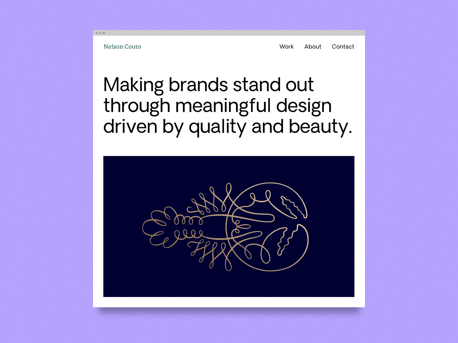 New website! branding digital graphic design logo minimal portfolio purple ui web design website