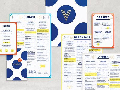 Viand Diner & Bar menus bar diner icon illustration menu mono line new york city nyc pattern viand