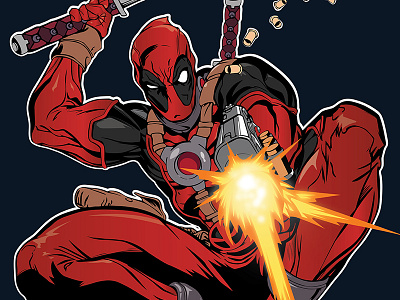 DEADPOOL - The merc with a mouth 4 wall deadpool drawing illustration ilustracao infographic merc with mouth