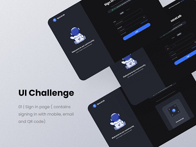 UI challenge | Sign in design ui ux