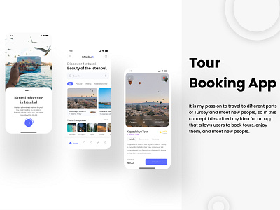 Tour Booking App app design ui ux