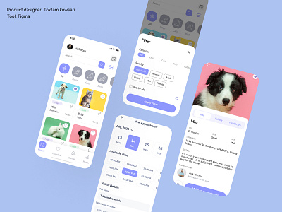 Adopt Pet App app design ui ux
