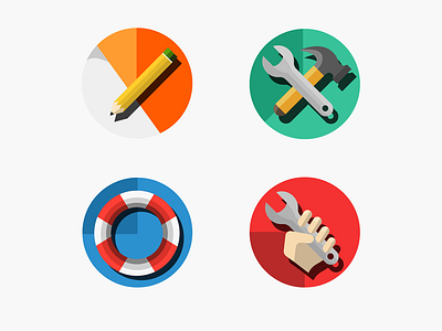 Process icons design flat icon minimal minimalistic work