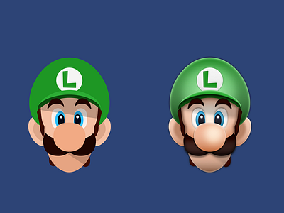 Luigi un-flat flat icon ios iphone iphone 4 iphone 5 luigi mario nintendo wall wallpaper