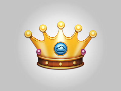 King of the Cloud icon cloud corona gem gold gold. corona icon icona jewelry king kings