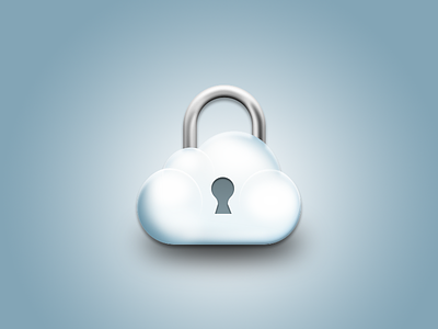 Private Cloud (big version ) cloud icon lock padlock private safe secure