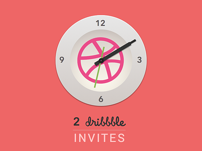 It's Time To Dribbble clock draft dribble giveaway icon invite invites ivitation player prospect rokye
