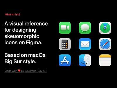 [Figma] macOS Big Sur - Icon Design Reference