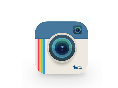 Instagram ios 7 flat icon instagram ios 7 mix prototype