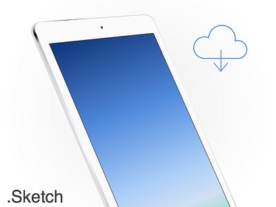 iPad Air Sketch file .sketch download freebie ipad ipad air mockup resource sketch white