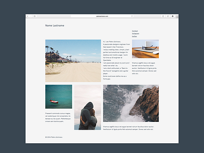 Layout Concept clean grid layout minimal page photograpy portfolio theme typography ui web design