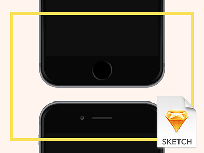 iPhone 6 for Sketch apple device download free freebie iphone iphone 6 resource sketch