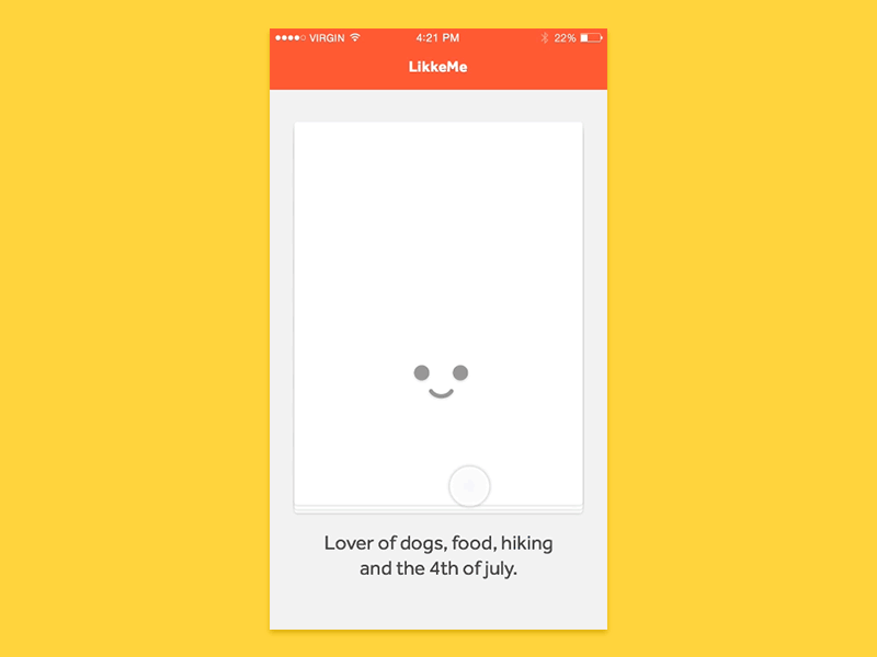 Principle — Swipe Interaction app principle card prototype interaction animation