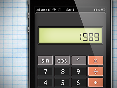 Calculator App (RPN) apple calculator design icon ios ios 5 perfect design pixel reverse polish notation rpn xcode