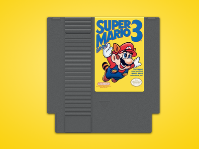 Super Mario 3 Nes Cartridge by Pietro Schirano - Dribbble