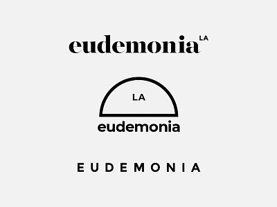 Eudemonia - Unused Logo Concepts agency brand branding design layout logo sketches system