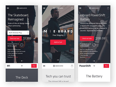 Inboard – Mobile agency brand design icon inteface interactive layout mobile typography ui ux web