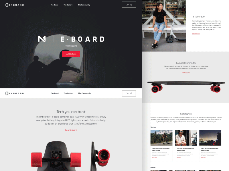 Inboard – Home app branding design icon interactive layout mobile typography ui ux vector web