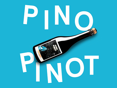 Pino Pinot - Les Astronautes - Label Design branding design graphic design label logo typography vector wine