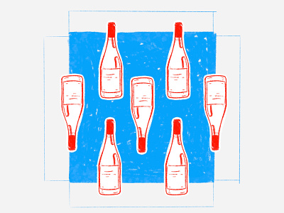 Wine Illustrations 🍷 bottle design dibujo graphic design illustration inspiration red vino wine