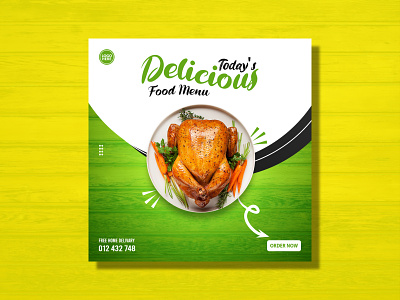 Delicious Food Menu (Social Media Advertisement design) advertisement branding creative design delicious food design graphic design poster design social media advertisement vector